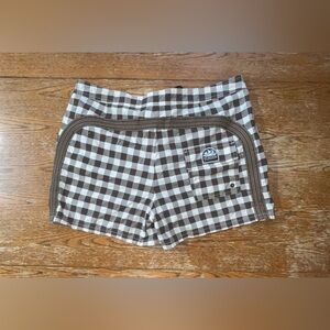 Sundek Board Shorts Brown & White Checkered Size 36 Mens